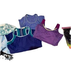 Lot of 3 Women’s Racerback Tank Tops Small Nike, Avia & Unbranded Activewear